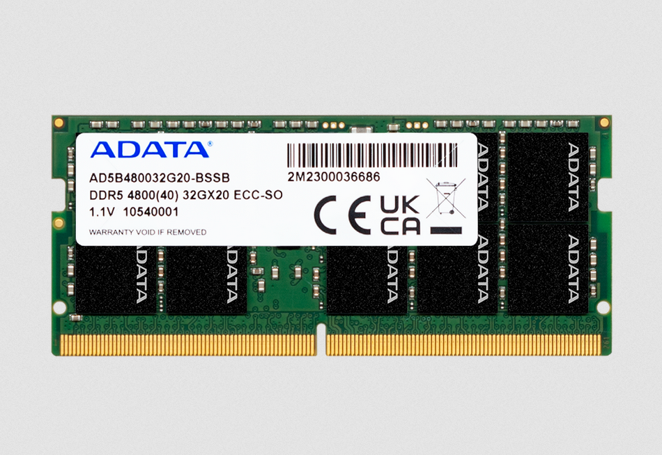 威剛工控DDR5 ECC SO-DIMM 威剛工控DDR5 ECC SO-DIMM