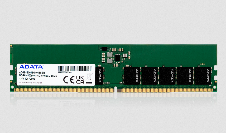 威剛工控DDR5 ECC U-DIMM 威剛工控DDR5 ECC U-DIMM